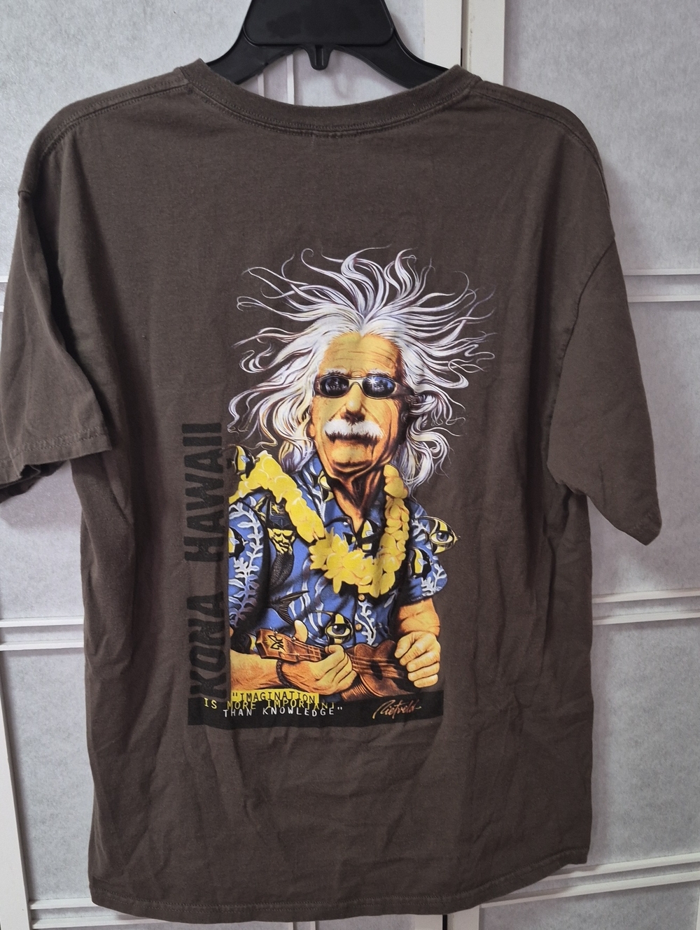 Vintage Poipu Kona Surf Hawaiian Einstein Graphic